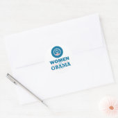 Vrouwen voor Obama Ronde Sticker (Envelop)