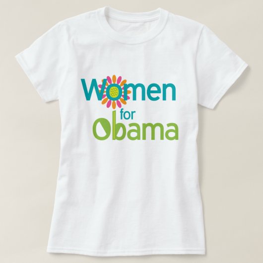 Vrouwen voor Obama T-shirt (Design voorkant)