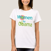 Vrouwen voor Obama T-shirt (Voorkant)