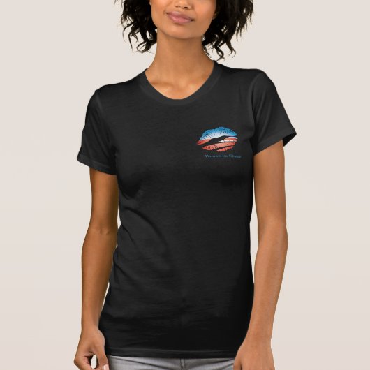 Vrouwen voor Obama T-shirt (Voorkant)