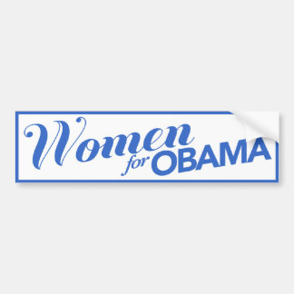 Vrouwen voor Obama White / Blue Bumpersticker