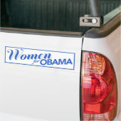 Vrouwen Voor Obama Wit / Blauw Bumpersticker (Op Truck)