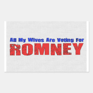 Vrouwen voor Romney Rechthoekige Sticker