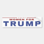 Vrouwen voor Trump 2016 Bumpersticker (Voorkant)
