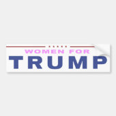 Vrouwen voor Trump 2016 Bumpersticker (Voorkant)