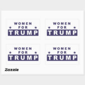 Vrouwen voor Trump 2016 Rechthoekige Sticker (Vel)