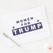 Vrouwen voor Trump 2016 Rechthoekige Sticker (Envelop)