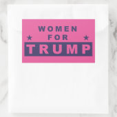 Vrouwen voor Trump 2016 Rechthoekige Sticker (Tas)