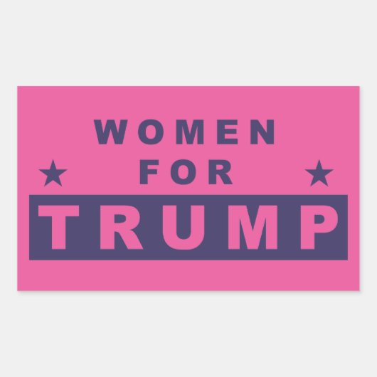 Vrouwen voor Trump 2016 Rechthoekige Sticker (Voorkant)