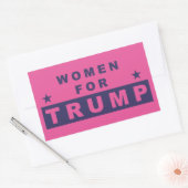 Vrouwen voor Trump 2016 Rechthoekige Sticker (Envelop)