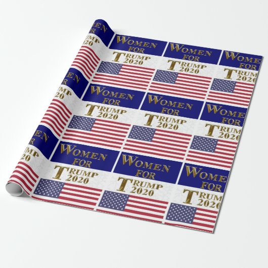 VROUWEN VOOR TRUMP 2020 CADEAUPAPIER (Uitgerold)