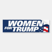 Vrouwen voor Trump 2024 Bumpersticker (Voorkant)