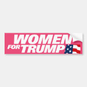 Vrouwen voor Trump 2024 Bumpersticker (Voorkant)