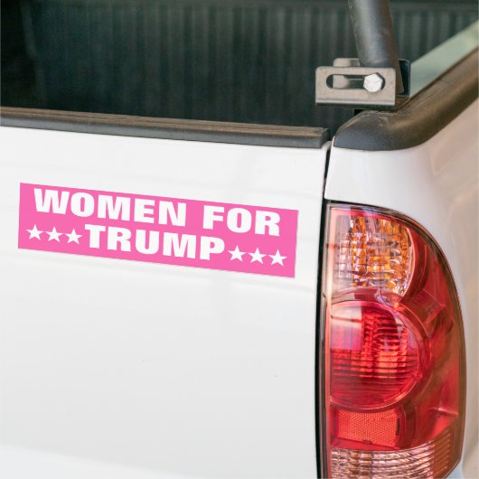 Vrouwen voor Trump 2024 MAGA Verkiezing Bumpersticker (Op Truck)