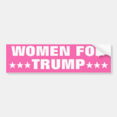 Vrouwen voor Trump 2024 MAGA Verkiezing Bumpersticker (Voorkant)