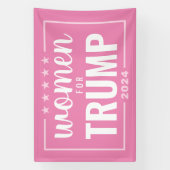 Vrouwen voor Trump - 2024 roze design Spandoek (Verticaal)