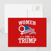 VROUWEN VOOR TRUMP BRIEFKAART (Voorkant / Achterkant)