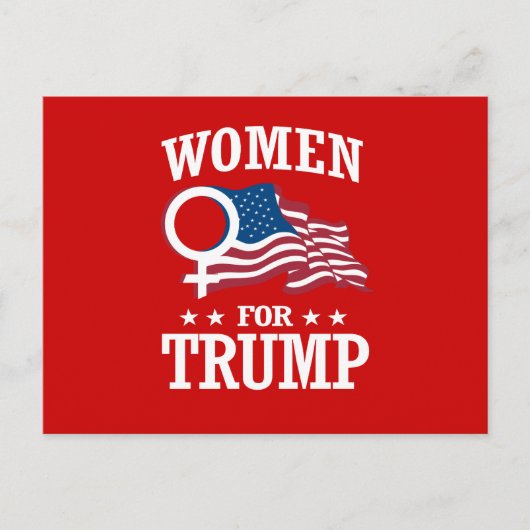 VROUWEN VOOR TRUMP BRIEFKAART (Voorkant)