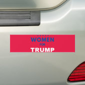 Vrouwen voor Trump Bumpersticker (Op auto)