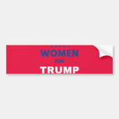 Vrouwen voor Trump Bumpersticker (Voorkant)