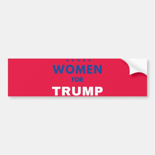Vrouwen voor Trump Bumpersticker (Voorkant)