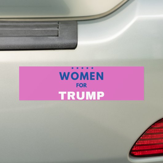 Vrouwen voor Trump Bumpersticker (Op auto)