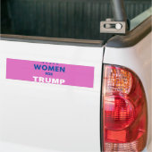 Vrouwen voor Trump Bumpersticker (Op Truck)
