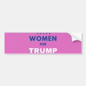 Vrouwen voor Trump Bumpersticker (Voorkant)