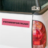 #VROUWEN VOOR TRUMP BUMPERSTICKER (Op Truck)