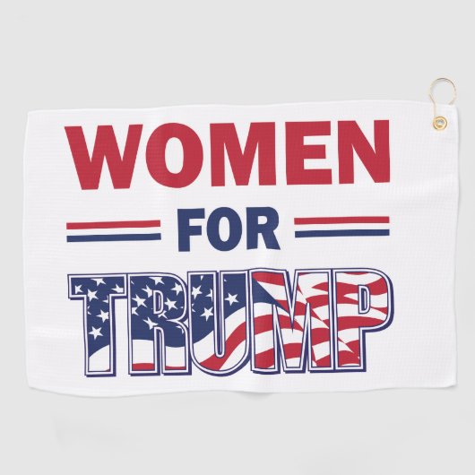 Vrouwen voor Trump Golfhanddoek (Horizontaal)