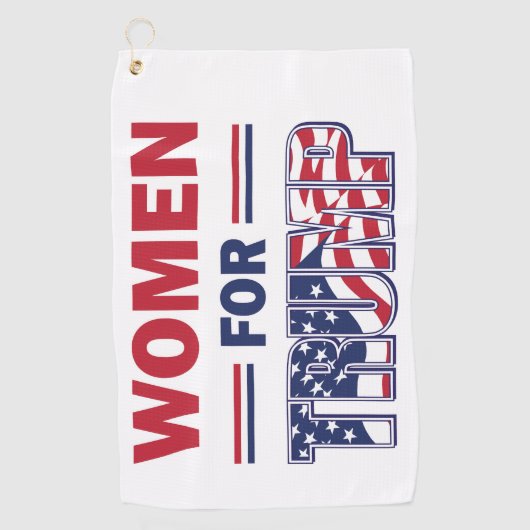 Vrouwen voor Trump Golfhanddoek (Voorkant)