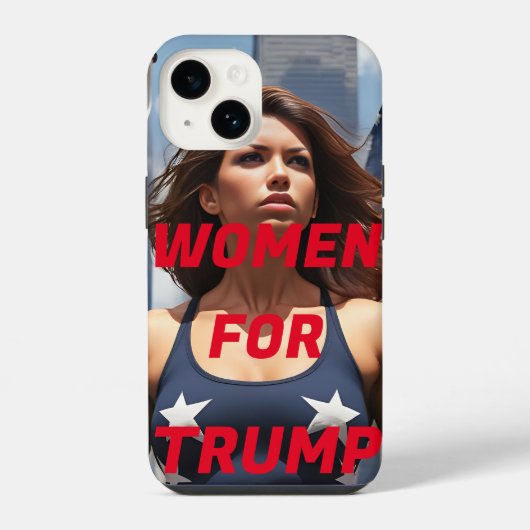 VROUWEN VOOR TRUMP iPhone HOESJE (Achterkant)