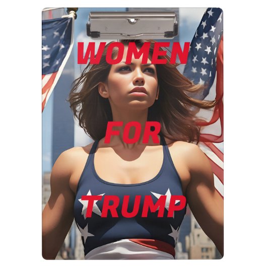VROUWEN VOOR TRUMP KLEMBORD (Voorkant)