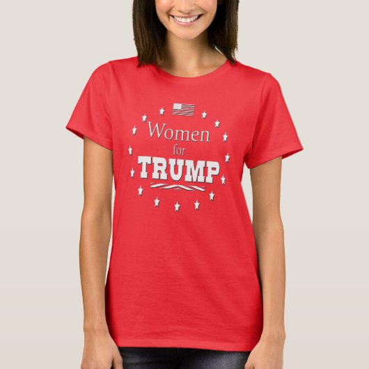 VROUWEN VOOR TRUMP MAGA GEAR T-SHIRT (Voorkant)