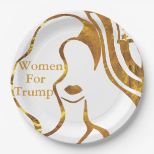 VROUWEN VOOR TRUMP PAPIEREN BORDJE
