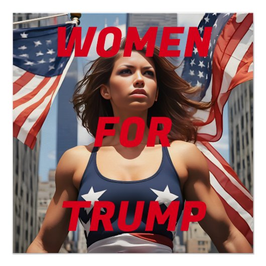 VROUWEN VOOR TRUMP PERFECT POSTER (Voorkant)