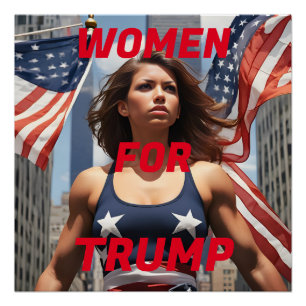 VROUWEN VOOR TRUMP PERFECT POSTER