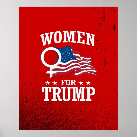 VROUWEN VOOR TRUMP POSTER (Voorkant)
