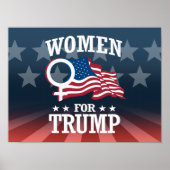 VROUWEN VOOR TRUMP POSTER (Voorkant)
