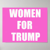 Vrouwen voor Trump Poster (Voorkant)