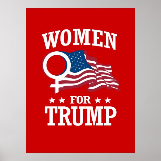 VROUWEN VOOR TRUMP POSTER (Voorkant)