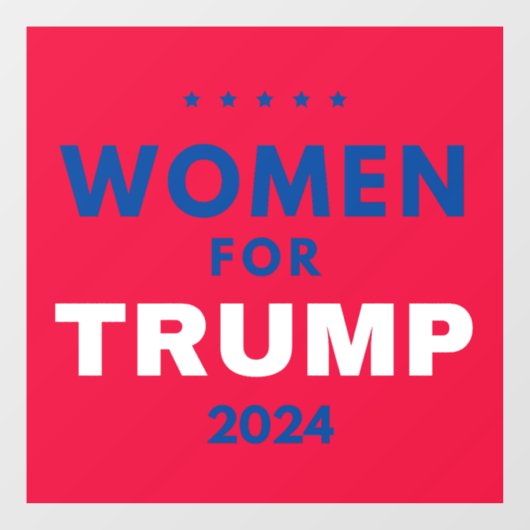 Vrouwen voor Trump Raamsticker (Vel)