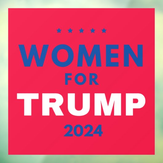 Vrouwen voor Trump Raamsticker (Vel 3)