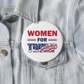 Vrouwen voor Trump Ronde Button 4,0 Cm (In situ)