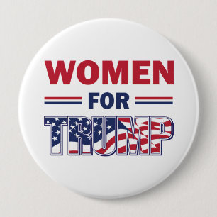 Vrouwen voor Trump Ronde Button 4,0 Cm