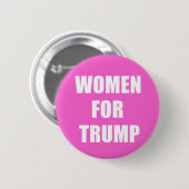 Vrouwen voor Trump Ronde Button 5,7 Cm (Voorkant /achterkant)