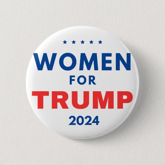 Vrouwen voor Trump Ronde Button 5,7 Cm (Voorkant)