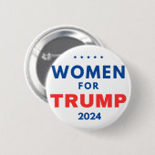 Vrouwen voor Trump Ronde Button 5,7 Cm (Voorkant /achterkant)
