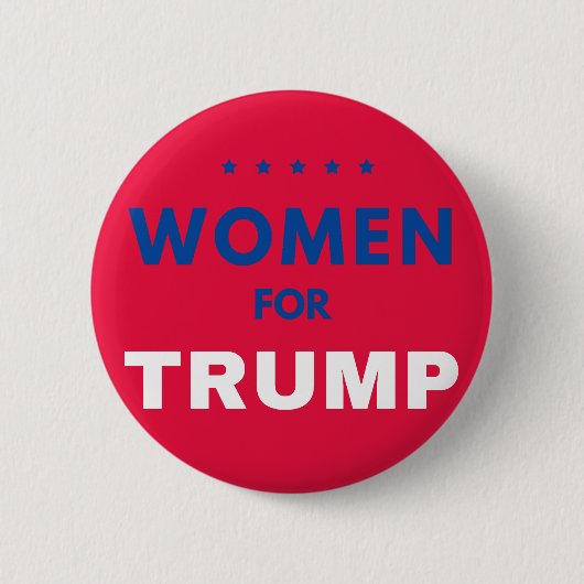 Vrouwen voor Trump Ronde Button 5,7 Cm (Voorkant)