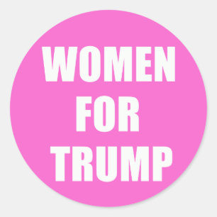Vrouwen voor Trump Ronde Sticker